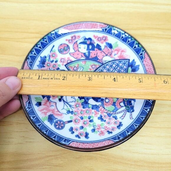 Vintage Japanese Mitsukoshi Handpainted Asian Plate - Picture 7 of 16
